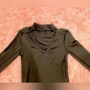 Causal black sweater shirt